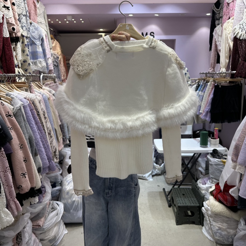 MS東大門㊣直郵女士新品職業推薦25秋冬真品時尚套裝毛皮套裝MS套裝