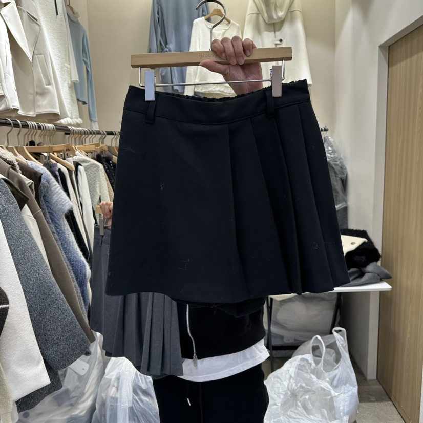 HOLYBANANA韓國代購㊣女士新款真品熱賣推薦人氣職業25秋冬裙褲groovy.H/HOLYBANANA裙褲圖色3