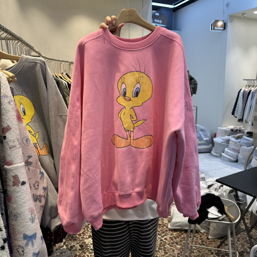 THE LINE-Q東大門㊣代購女裝新品休閑推薦25秋冬衛衣加絨THE LINE-Q衛衣圖色1