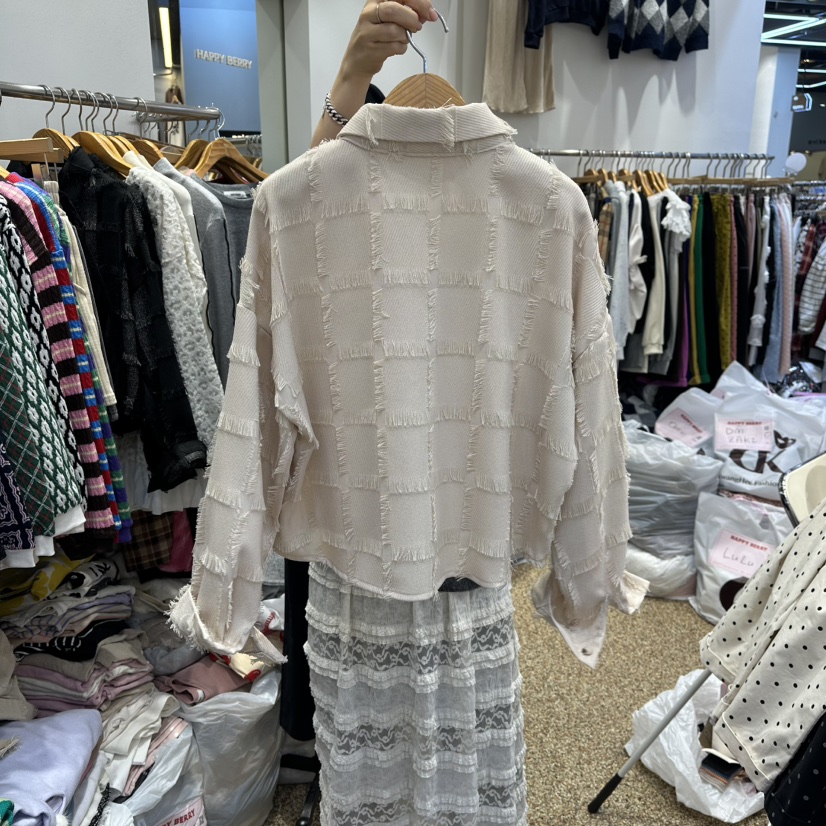 HAPPYBERRY東大門㊣實拍女士新款推薦25秋冬人氣襯衫蕾絲衫HAPPYBERRY襯衫/蕾絲衫