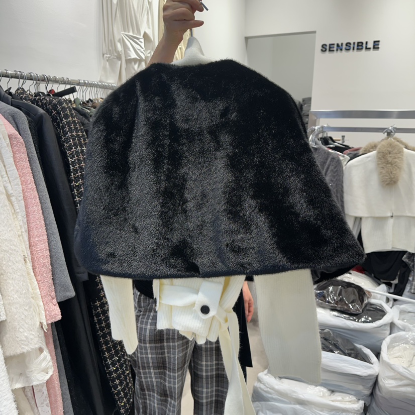 SENSIBLE-S東大門㊣直郵女裝新款人氣推薦真品圍巾披肩貂皮SENSIBLE圍巾/披肩