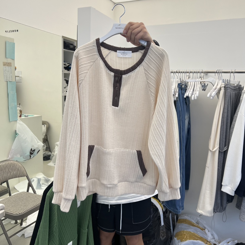 NON CLIP東大門㊣實拍女裝新款推薦人氣真品職業25秋冬衛衣NON CLIP衛衣圖色2