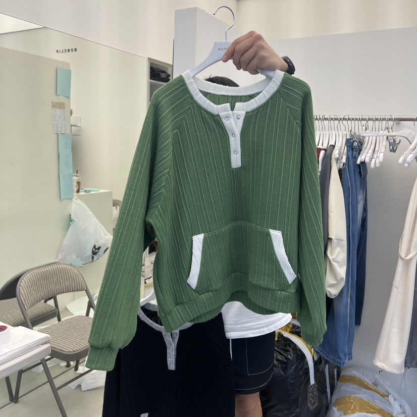 NON CLIP東大門㊣實拍女裝新款推薦人氣真品職業25秋冬衛衣NON CLIP衛衣圖色3