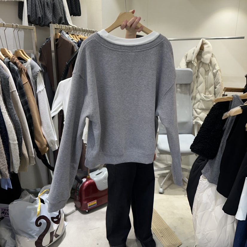 HIPTIQUE東大門㊣代購女裝新款職業25秋冬時尚人氣衛衣假兩件HIPTIQUE衛衣