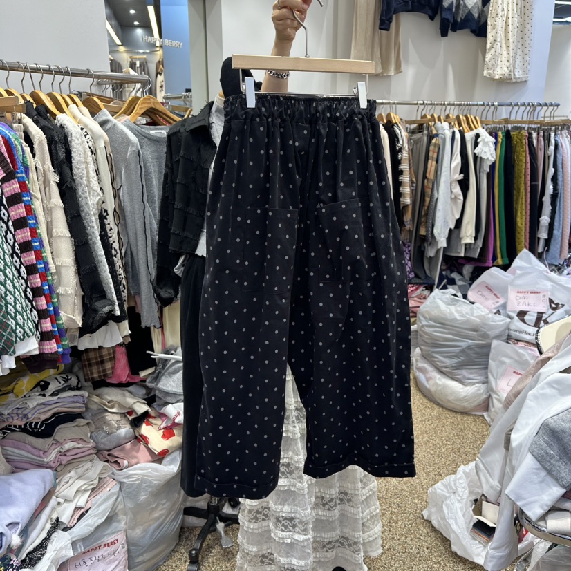 HAPPYBERRY韓國代購㊣女裝新品熱賣真品推薦休閑休閑褲寬松HAPPYBERRY休閑褲