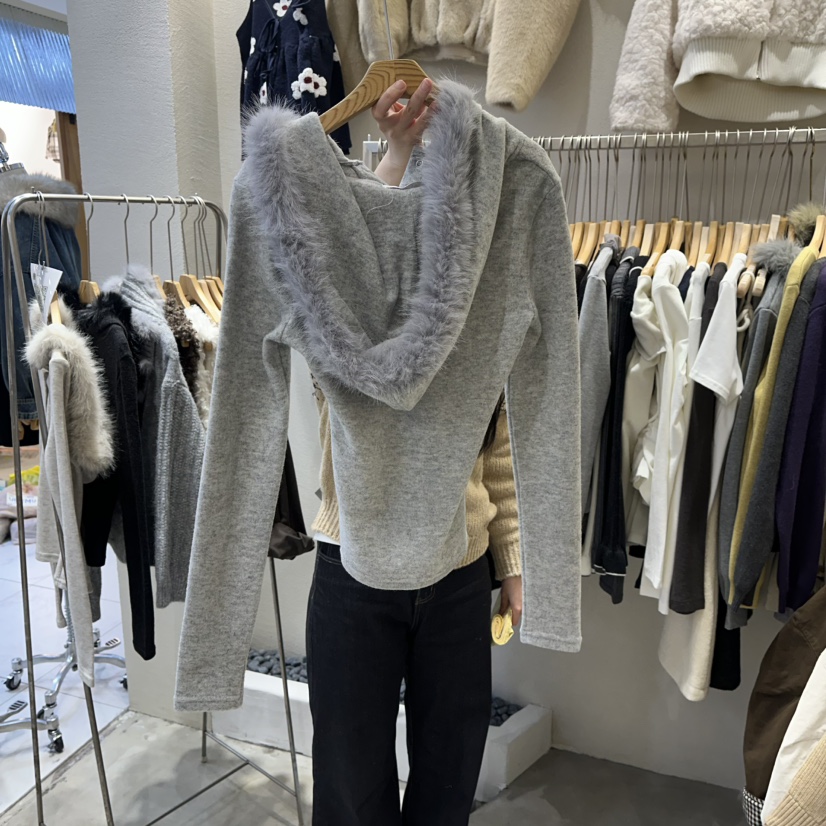 HIPTIQUE東大門㊣代購女裝新品人氣25秋冬職業推薦針織衫浣熊HIPTIQUE針織衫