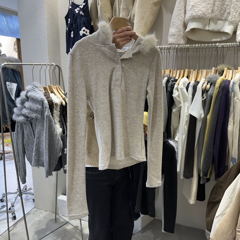 HIPTIQUE東大門㊣代購女裝新品人氣25秋冬職業推薦針織衫浣熊HIPTIQUE針織衫圖色3