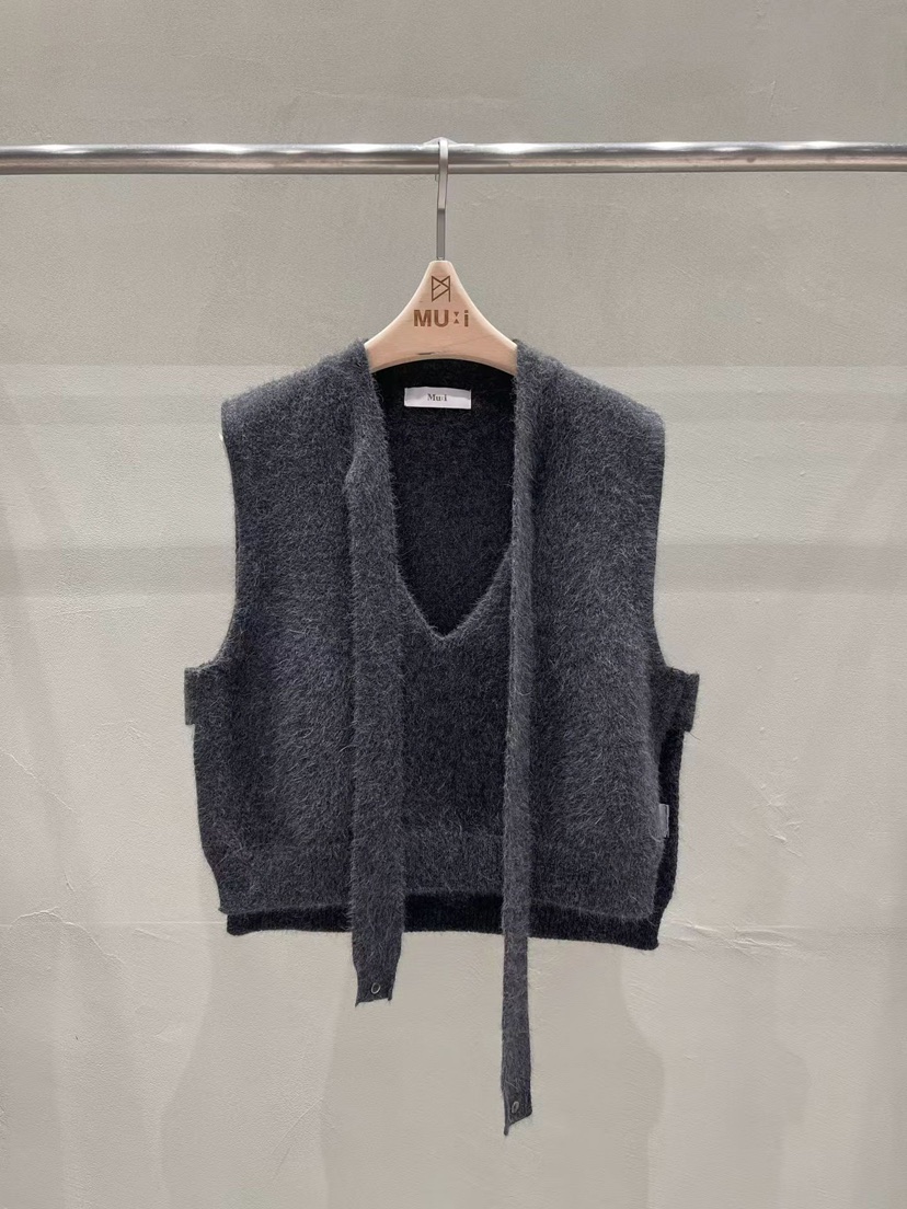 THE MUI韓國代購㊣女裝新品職業推薦人氣25秋冬休閑吊帶背心THE MUI吊帶/背心圖色3