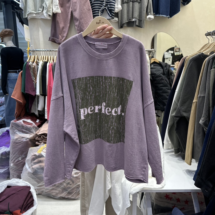 REPLAY東大門㊣實拍女士新品25秋冬時尚人氣休閑熱賣長袖T恤REPLAY長袖T恤圖色2