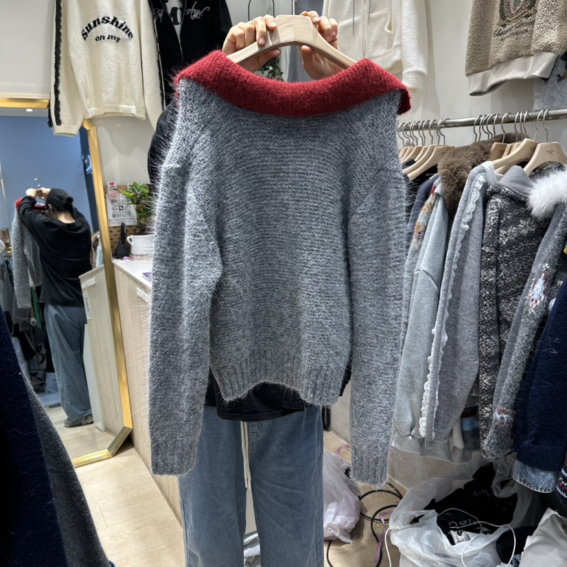 UNDERSTAR_VINTAGE東大門㊣實拍女士新款25秋冬熱賣人氣毛衣UNDERSTAR_VINTAGE毛衣