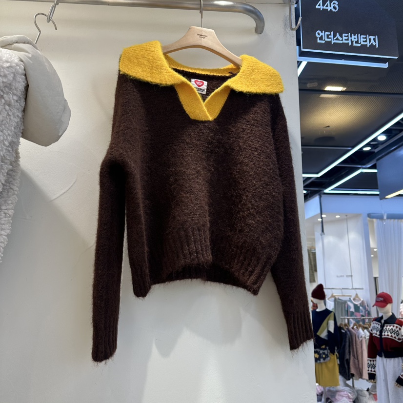 UNDERSTAR_VINTAGE東大門㊣實拍女士新款25秋冬熱賣人氣毛衣UNDERSTAR_VINTAGE毛衣圖色3