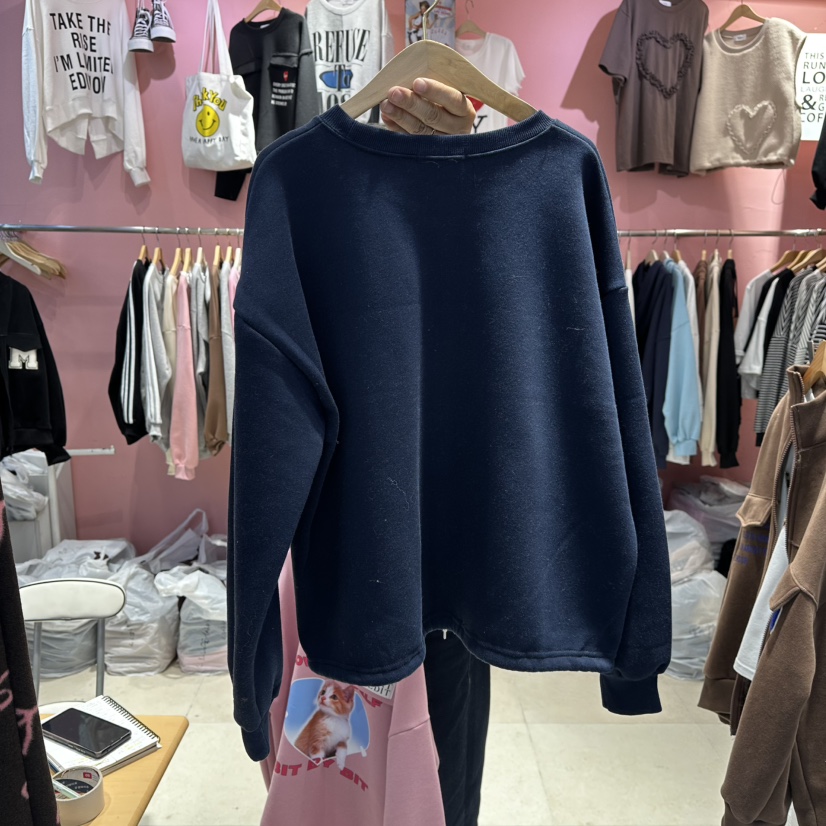 K STORY東大門㊣實拍女士新款休閑職業人氣真品衛衣口袋加絨K STORY衛衣