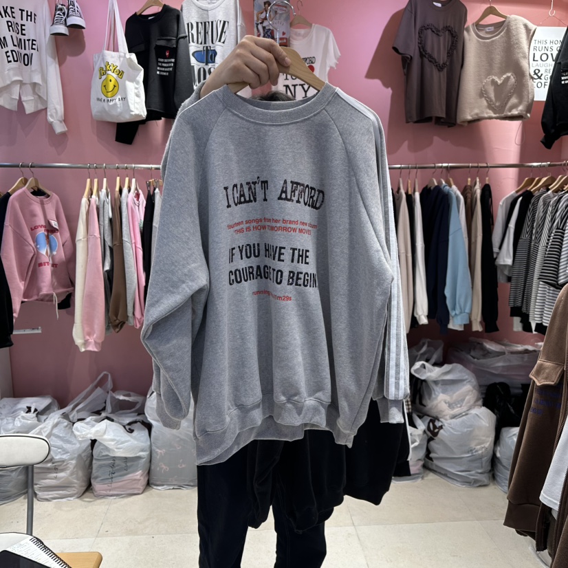 K STORY韓國直郵㊣女士新品熱賣推薦25秋冬真品休閑衛衣加絨K STORY衛衣圖色1