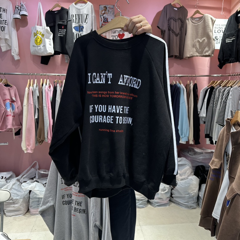 K STORY韓國直郵㊣女士新品熱賣推薦25秋冬真品休閑衛衣加絨K STORY衛衣圖色2