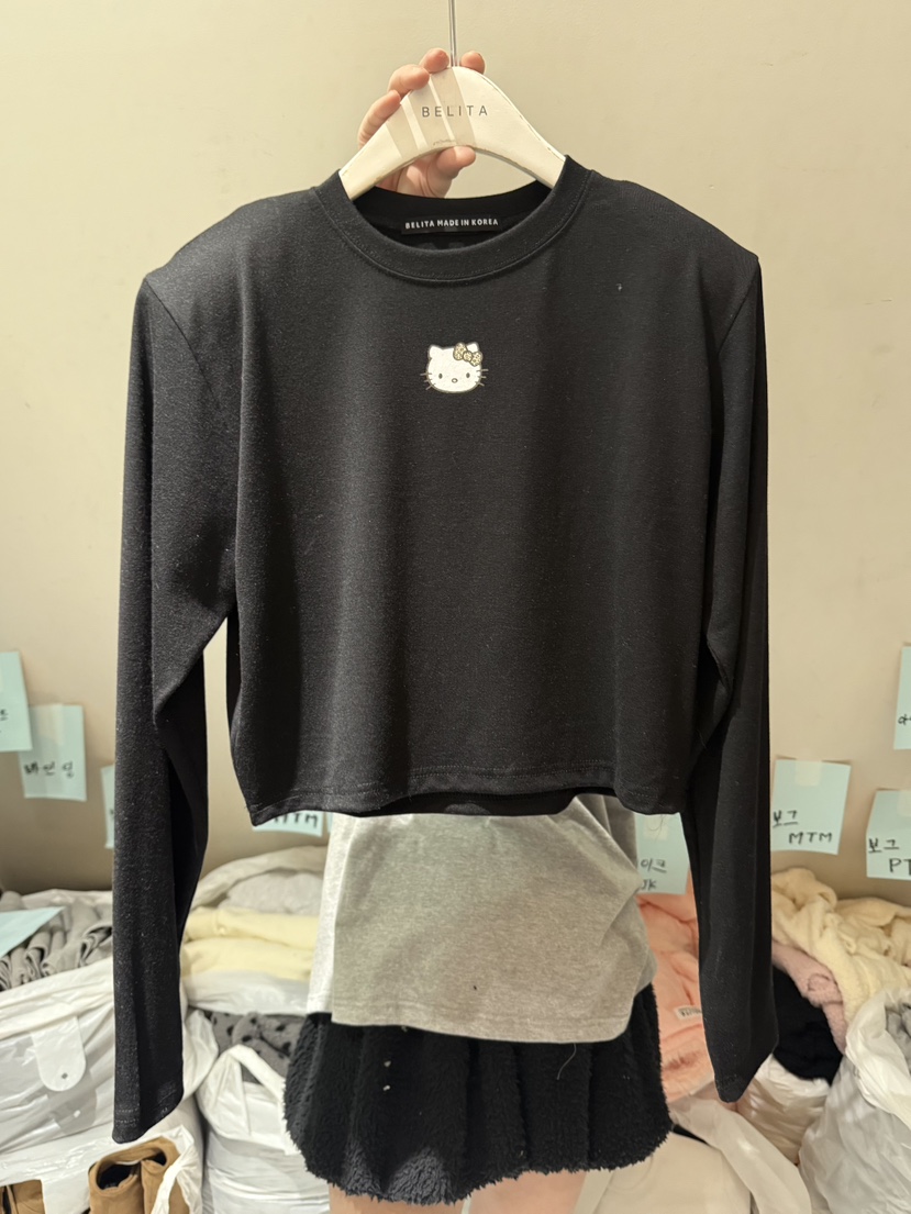 BELITA-L東大門㊣實拍女裝新品真品休閑人氣推薦職業長袖T恤BELITA-L長袖T恤圖色4