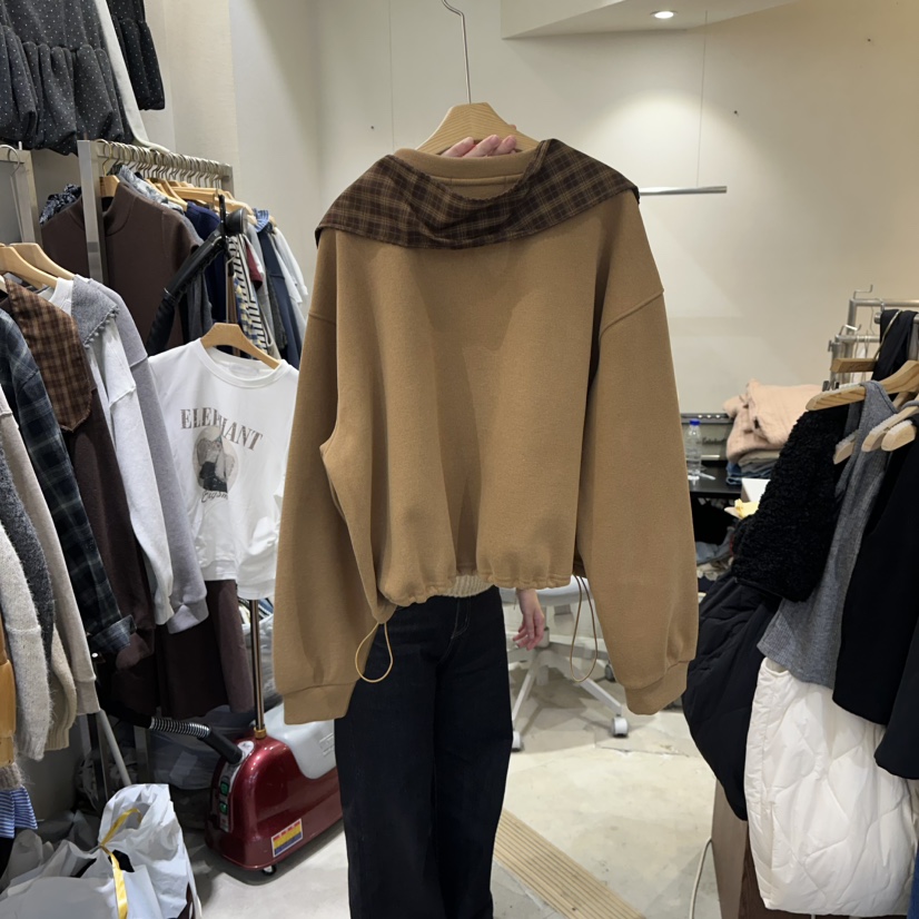 HIPTIQUE東大門㊣直郵女裝新款休閑推薦時尚真品衛衣含圍巾HIPTIQUE衛衣