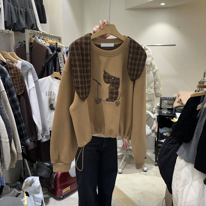 HIPTIQUE東大門㊣直郵女裝新款休閑推薦時尚真品衛衣含圍巾HIPTIQUE衛衣圖色2