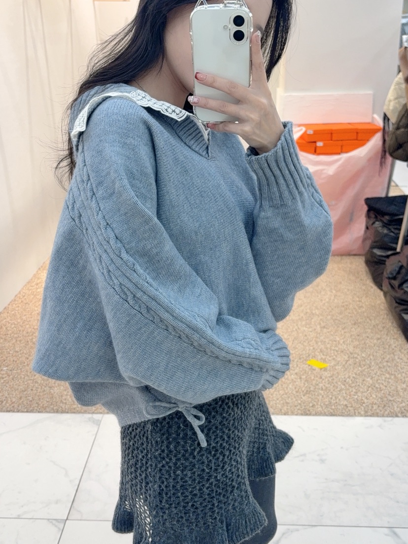 BLUE RIBBON東大門㊣代購女裝新品真品人氣25秋冬休閑毛衣BLUE RIBBON毛衣