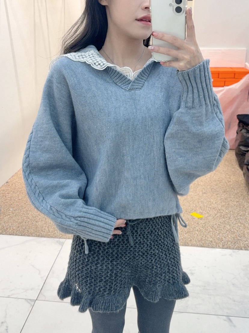 BLUE RIBBON東大門㊣代購女裝新品真品人氣25秋冬休閑毛衣BLUE RIBBON毛衣