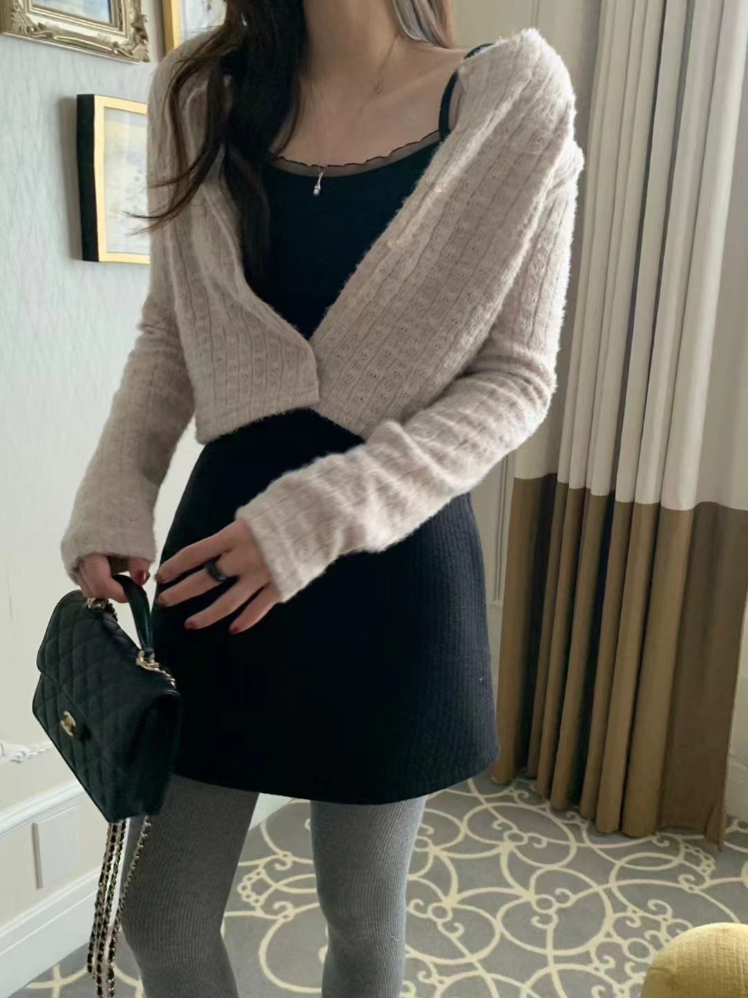 PYT-ot韓國代購㊣女士新款時尚熱賣25秋冬人氣推薦職業短裙pretty young thing短裙