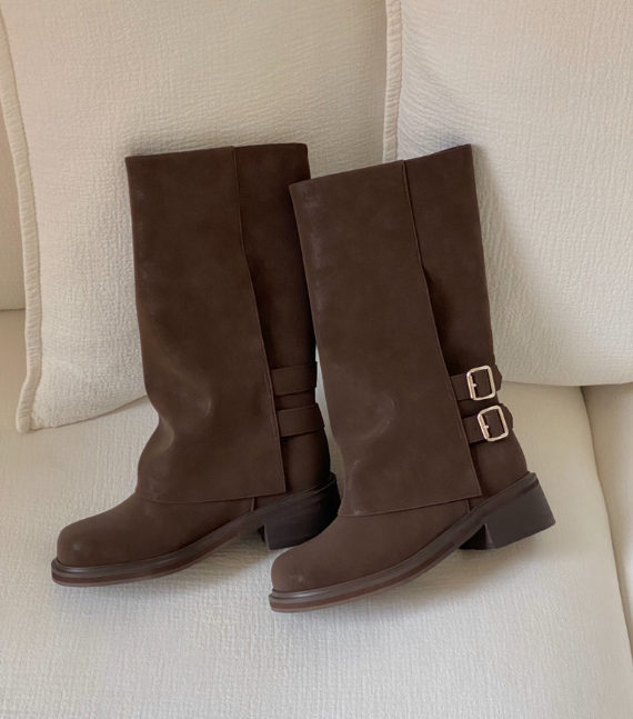 OPPA東大門㊣直郵女裝新品人氣休閑25秋冬時尚熱賣職業靴子OPPA靴子圖色2