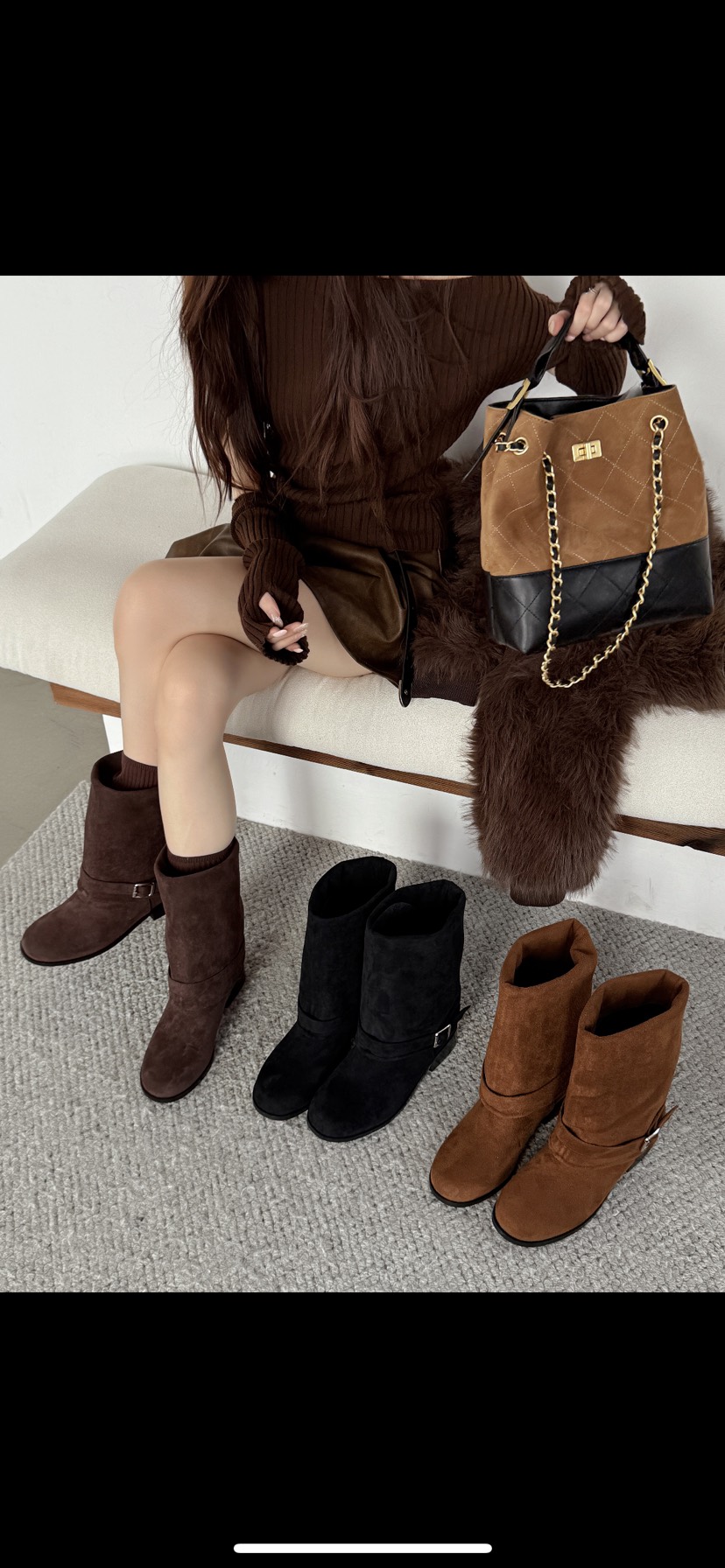 OPPA東大門㊣代購女士新品推薦熱賣時尚職業人氣25秋冬靴子OPPA靴子