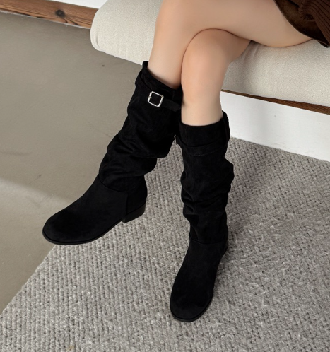 OPPA東大門㊣代購女士新品推薦熱賣時尚職業人氣25秋冬靴子OPPA靴子圖色1