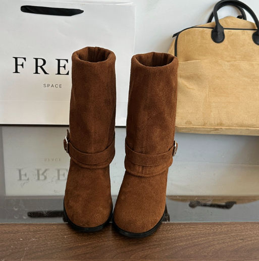 OPPA東大門㊣代購女士新品推薦熱賣時尚職業人氣25秋冬靴子OPPA靴子圖色2