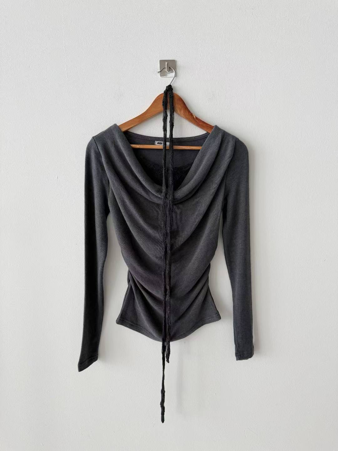 DOTNODI（無品牌標）東大門㊣代購女裝新品人氣時尚長袖T恤DOTNODI長袖T恤圖色1