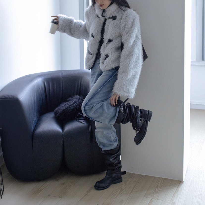 INSSENSE-A東大門㊣代購女裝新品熱賣職業25秋冬短款大衣短款INSSENSE-A短款大衣