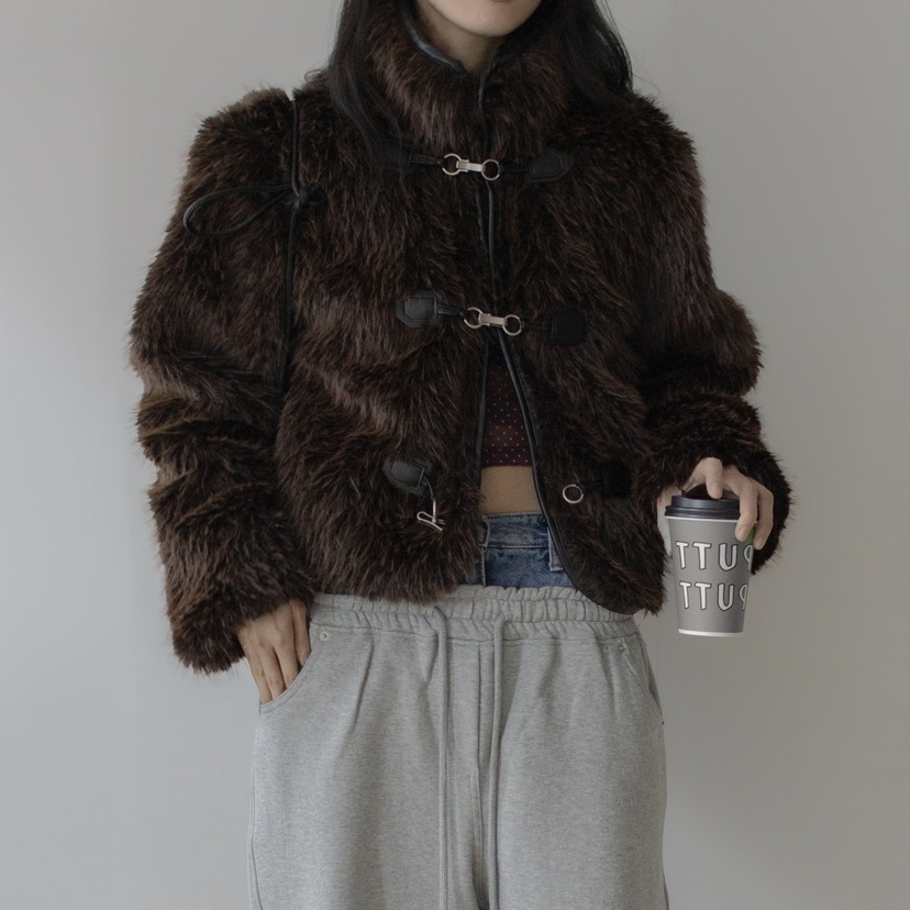 INSSENSE-A東大門㊣代購女裝新品熱賣職業25秋冬短款大衣短款INSSENSE-A短款大衣