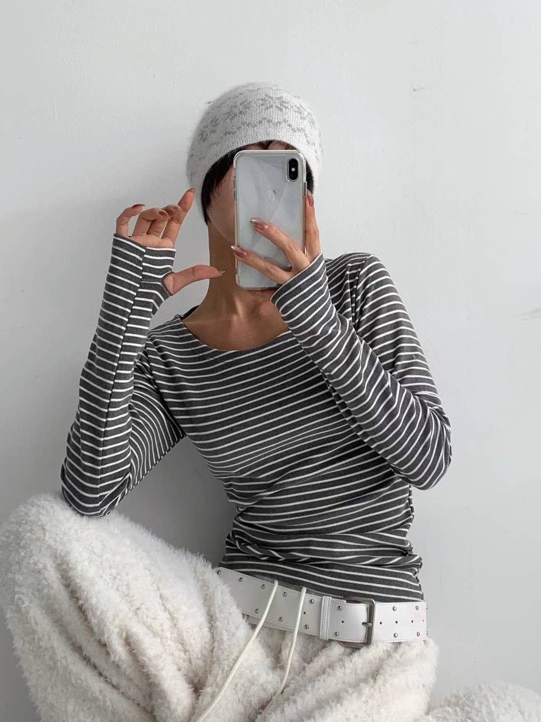 DOTNODI（無品牌標）東大門㊣直郵女士新款推薦熱賣長袖T恤DOTNODI長袖T恤