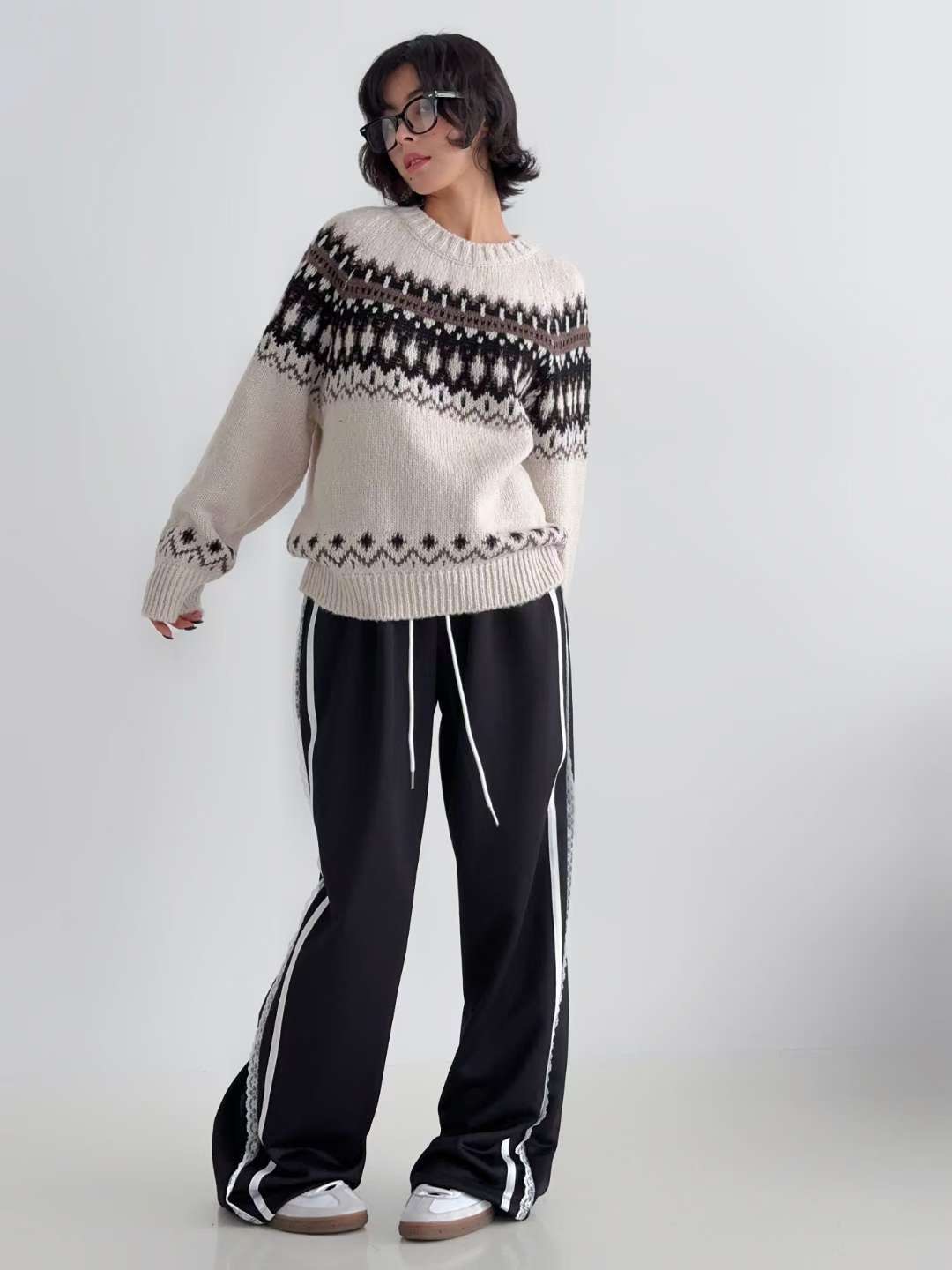 DOTNODI（無品牌標）東大門㊣實拍女裝新款人氣職業休閑針織衫DOTNODI針織衫