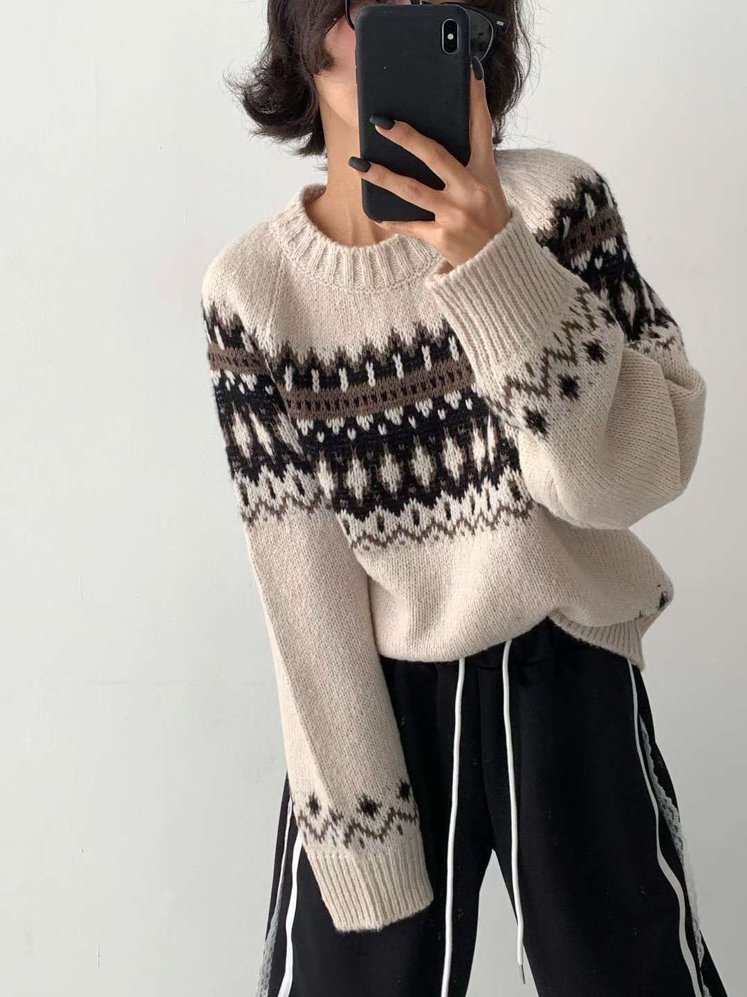 DOTNODI（無品牌標）東大門㊣實拍女裝新款人氣職業休閑針織衫DOTNODI針織衫