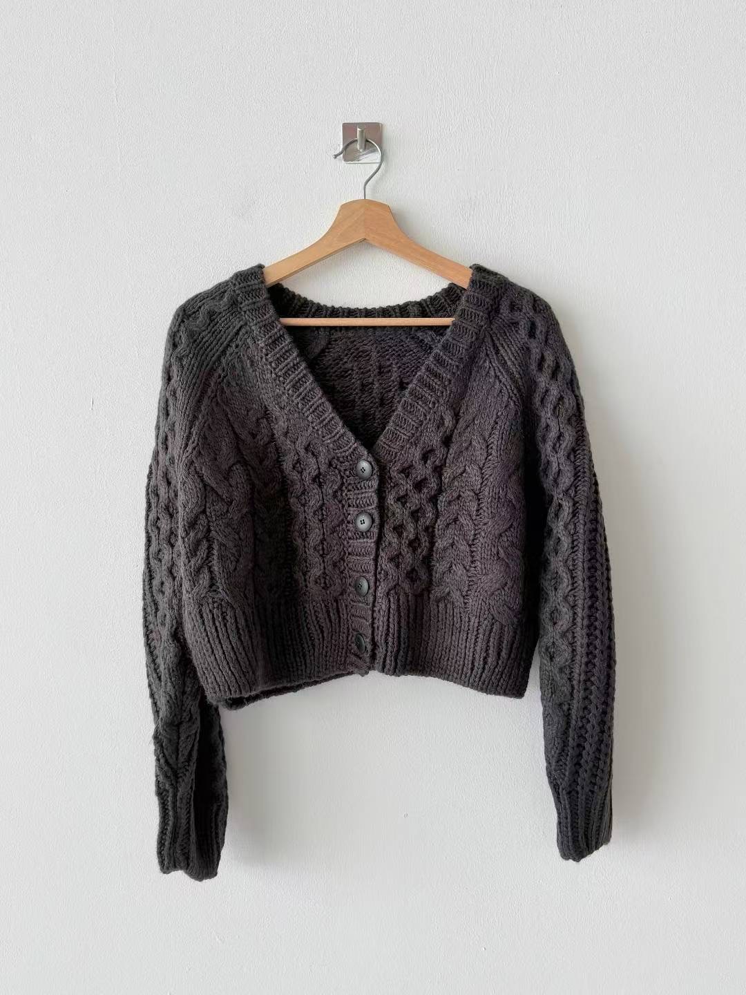 DOTNODI（無品牌標）東大門㊣代購女裝新品真品25秋冬針織衫格子DOTNODI針織衫圖色1