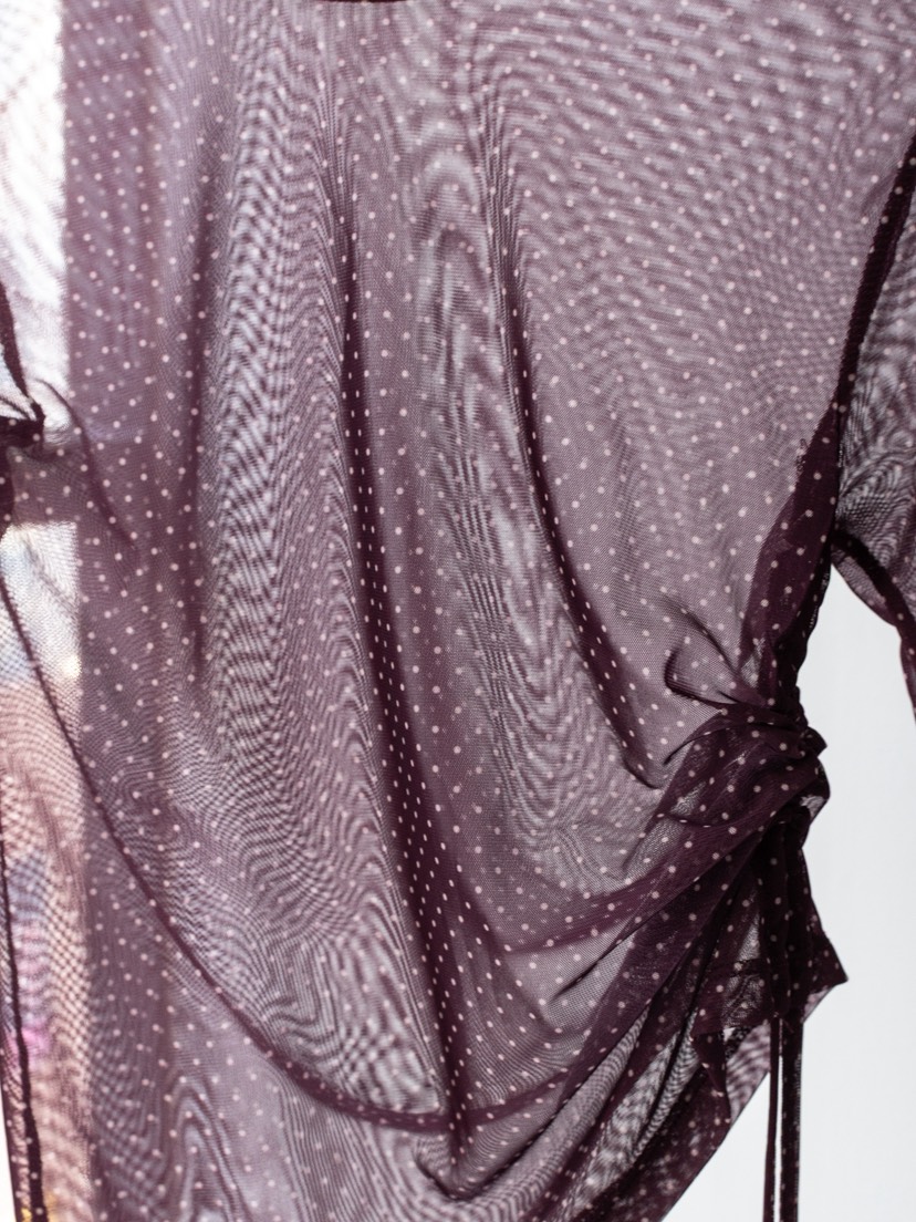 INSSENSE-A東大門㊣直郵女裝新款熱賣真品長袖T恤系帶透明INSSENSE-A長袖T恤