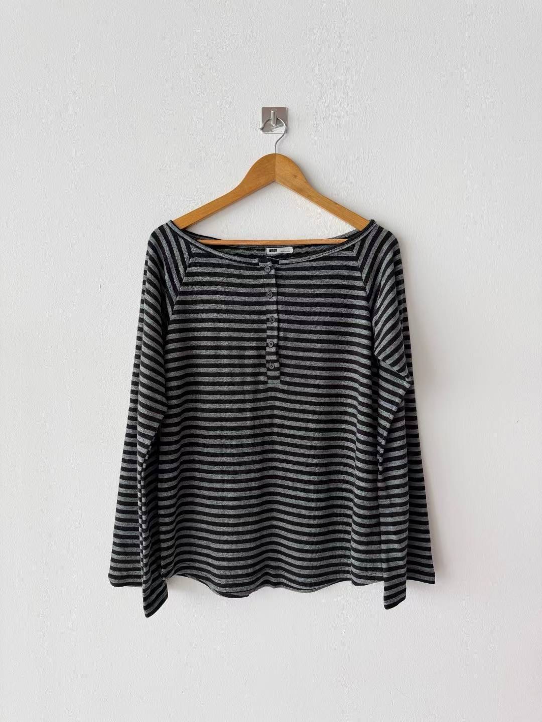 DOTNODI（無品牌標）東大門㊣實拍女裝新款職業休閑長袖T恤DOTNODI長袖T恤圖色2