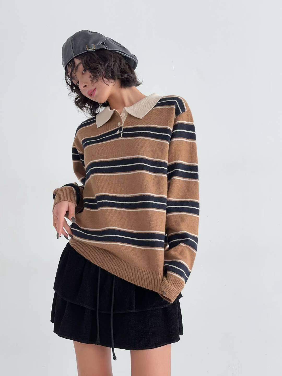 DOTNODI（無品牌標）東大門㊣代購女士新品熱賣職業休閑針織衫DOTNODI針織衫圖色3