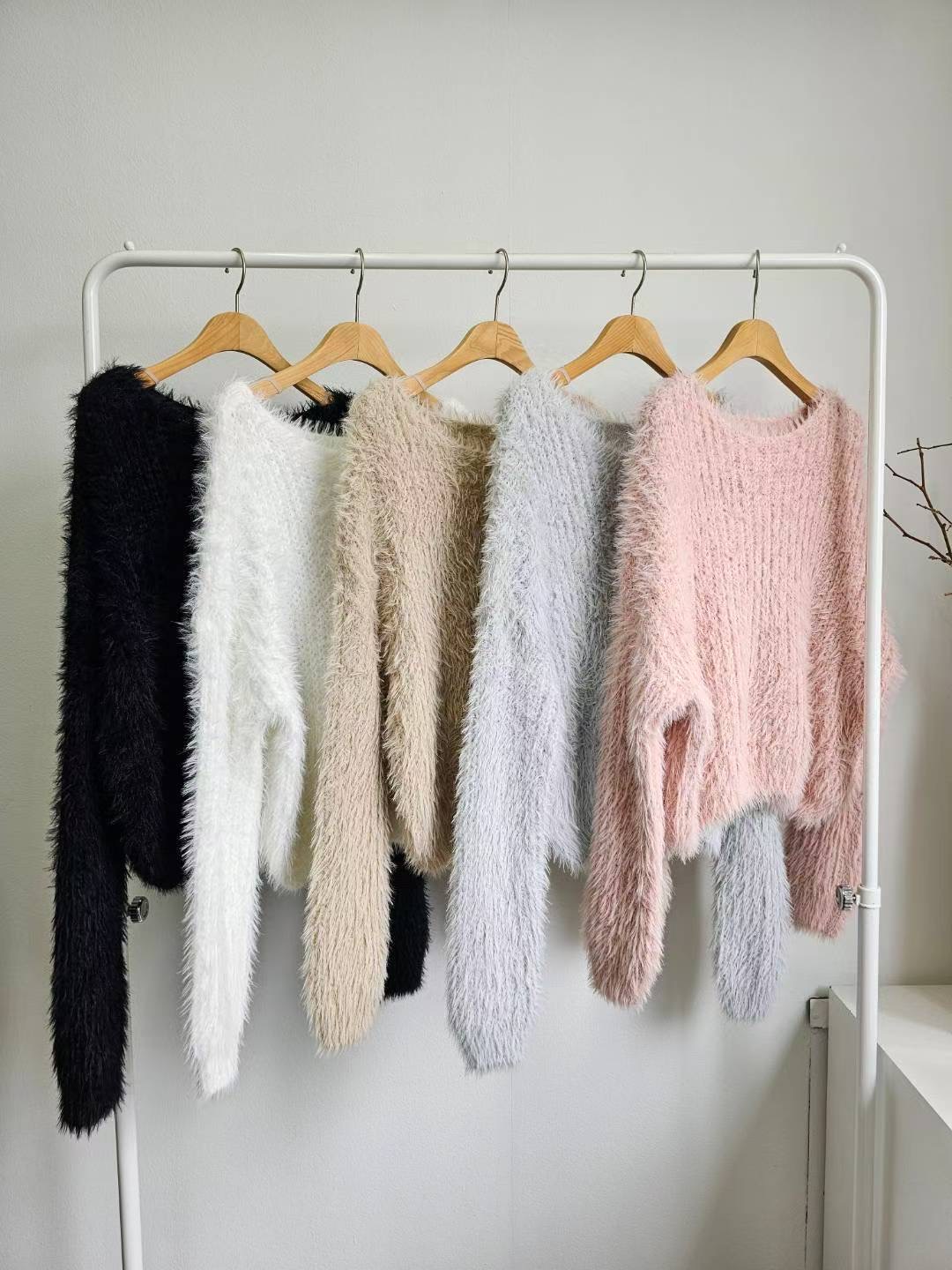 DOTNODI（無品牌標）東大門㊣實拍女士新品熱賣休閑時尚針織衫DOTNODI針織衫圖色5左五色