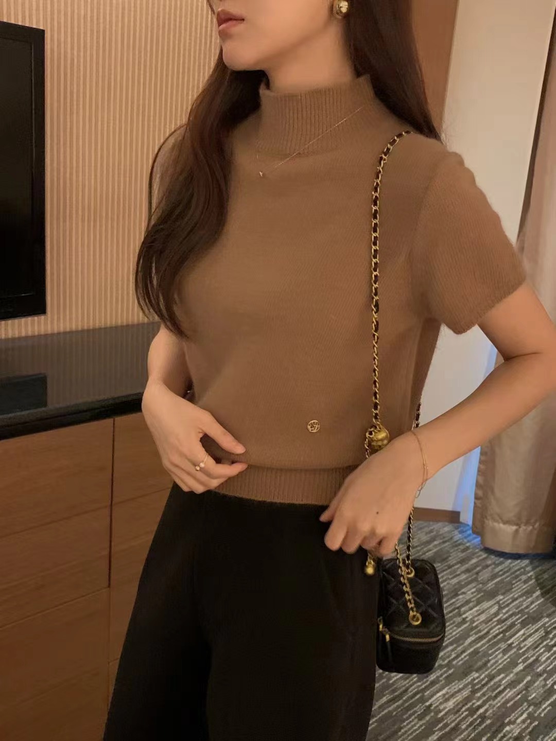 OSRO韓國直郵㊣女裝新品人氣25秋冬推薦時尚休閑真品針織衫OSRO針織衫圖色2