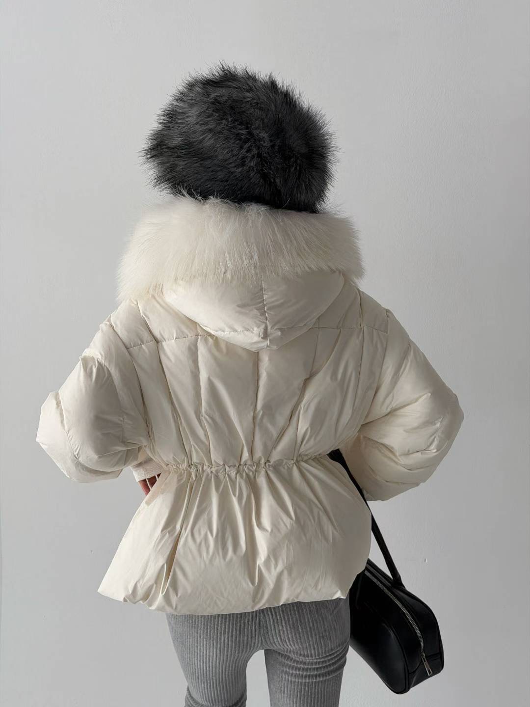 DOTNODI（無品牌標）韓國直郵㊣女士新款時尚熱賣短款棉服絨DOTNODI短款棉服