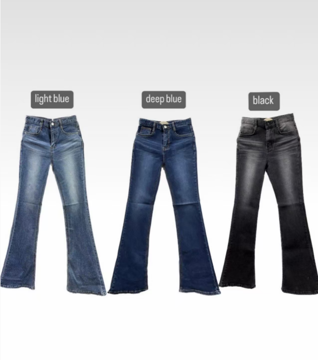 LOG MYSELF韓國直郵㊣女士新款時尚人氣熱賣休閑25秋冬牛仔褲LOG MYSELF牛仔褲