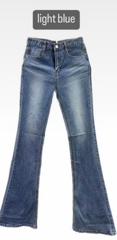 LOG MYSELF韓國直郵㊣女士新款時尚人氣熱賣休閑25秋冬牛仔褲LOG MYSELF牛仔褲圖色1