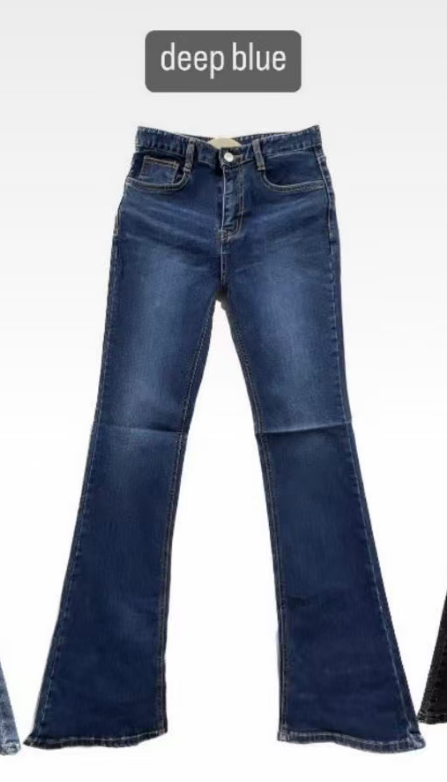 LOG MYSELF韓國直郵㊣女士新款時尚人氣熱賣休閑25秋冬牛仔褲LOG MYSELF牛仔褲圖色2