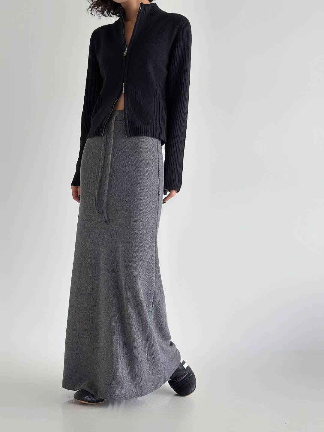 DOTNODI（無品牌標）東大門㊣代購女裝新品25秋冬職業時尚長裙DOTNODI長裙