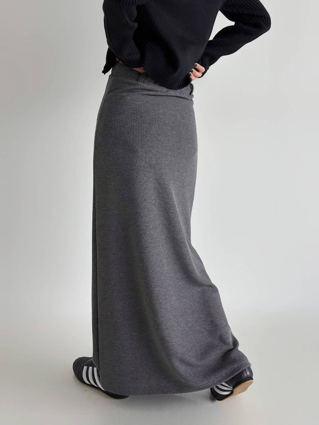 DOTNODI（無品牌標）東大門㊣代購女裝新品25秋冬職業時尚長裙DOTNODI長裙