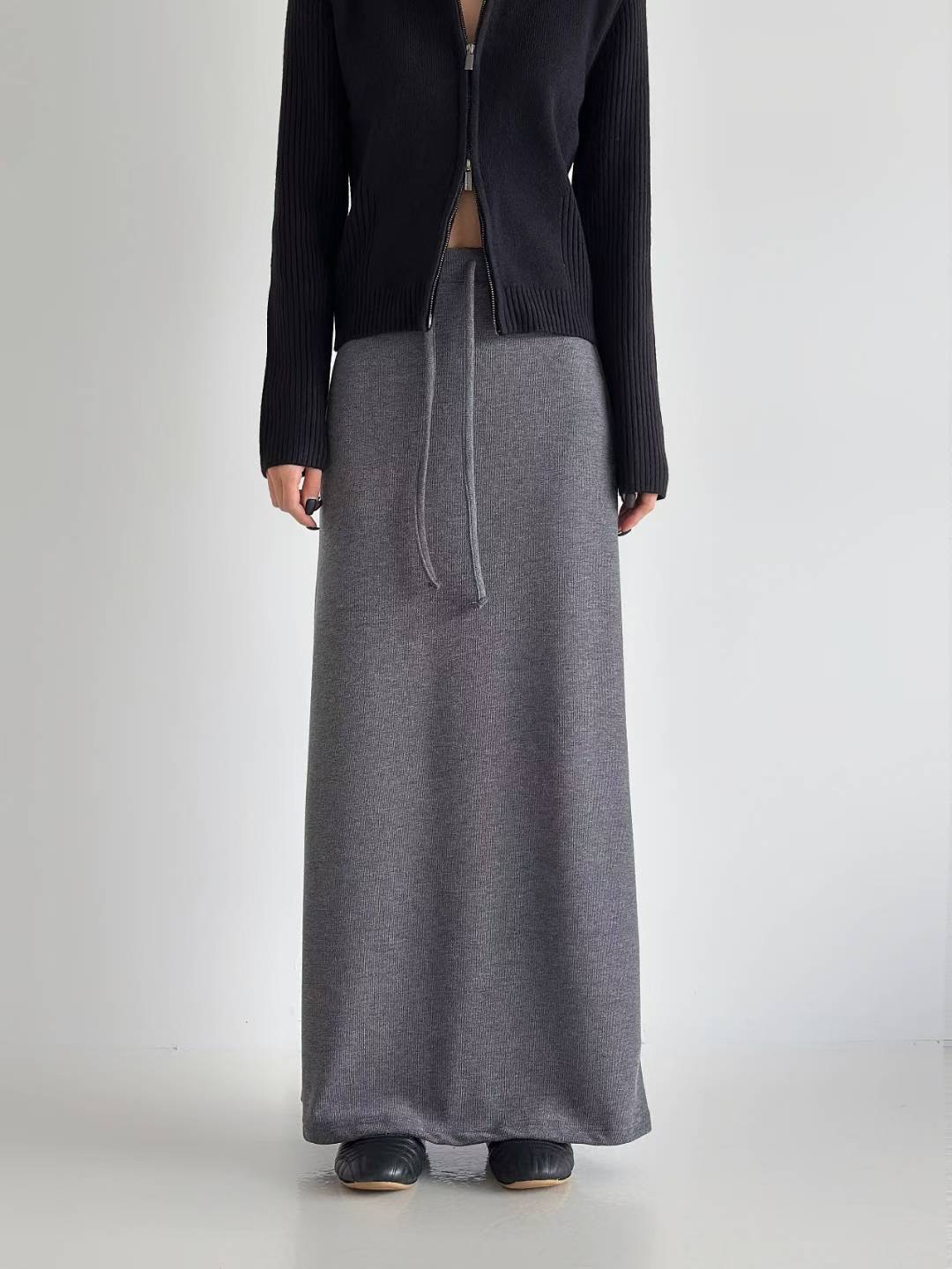 DOTNODI（無品牌標）東大門㊣代購女裝新品25秋冬職業時尚長裙DOTNODI長裙圖色1