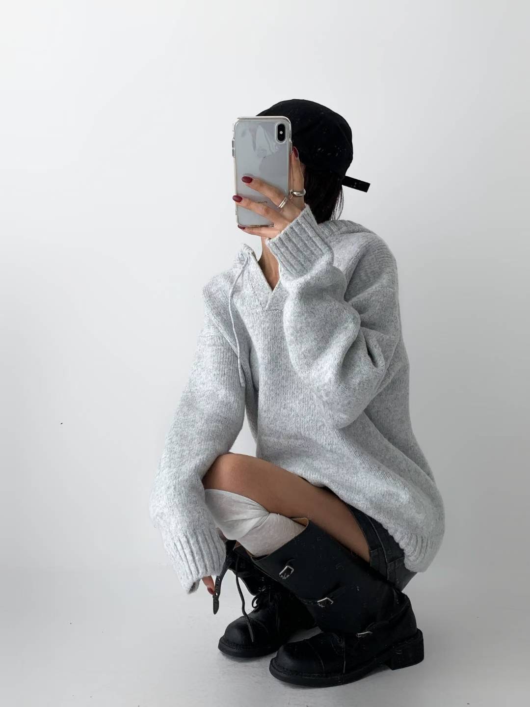 DOTNODI（無品牌標）韓國直郵㊣女士新品推薦休閑職業針織衫DOTNODI針織衫