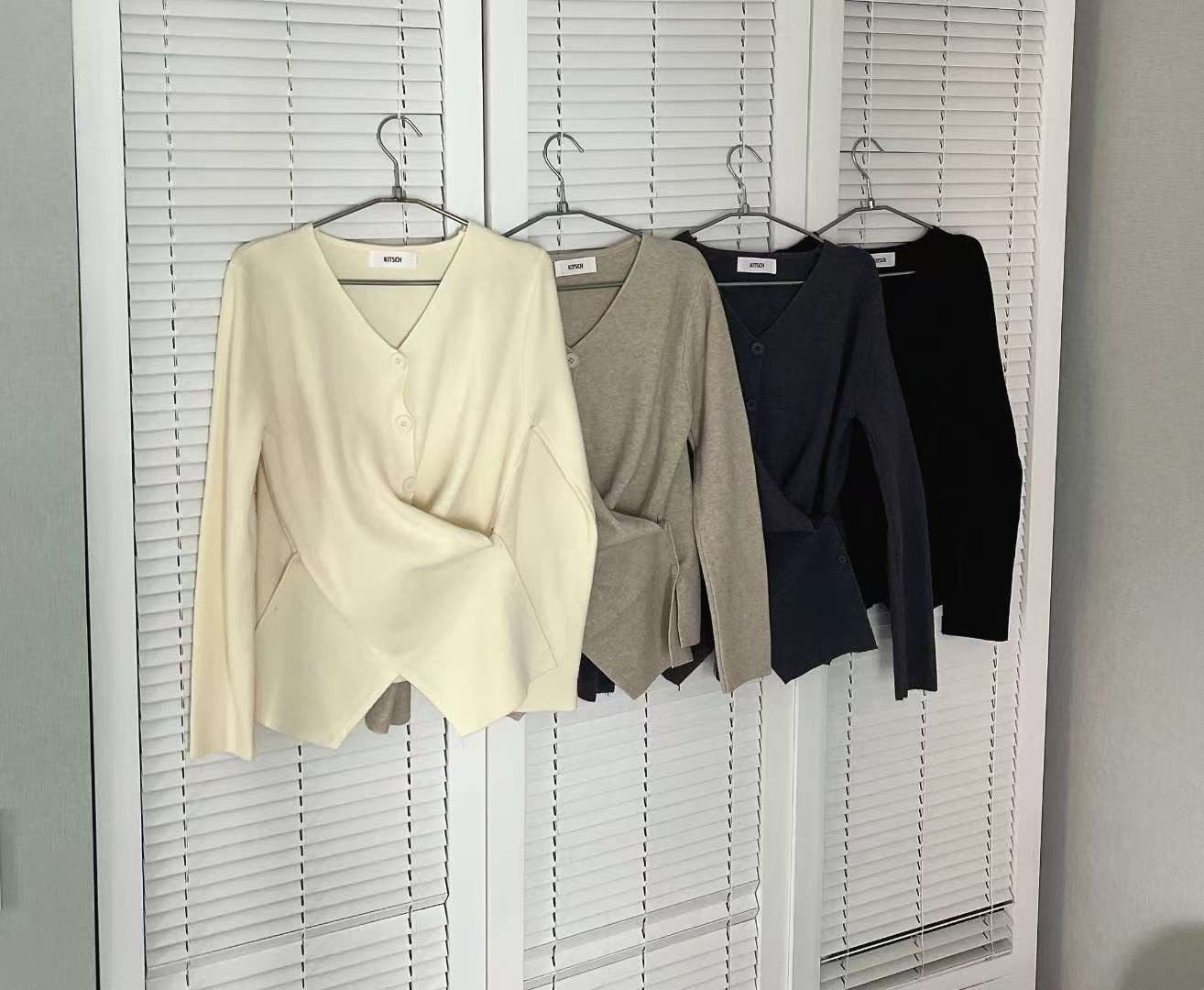 KITSCH東大門㊣代購女裝新品真品25秋冬推薦熱賣職業針織衫KITSCH針織衫圖色4左四色