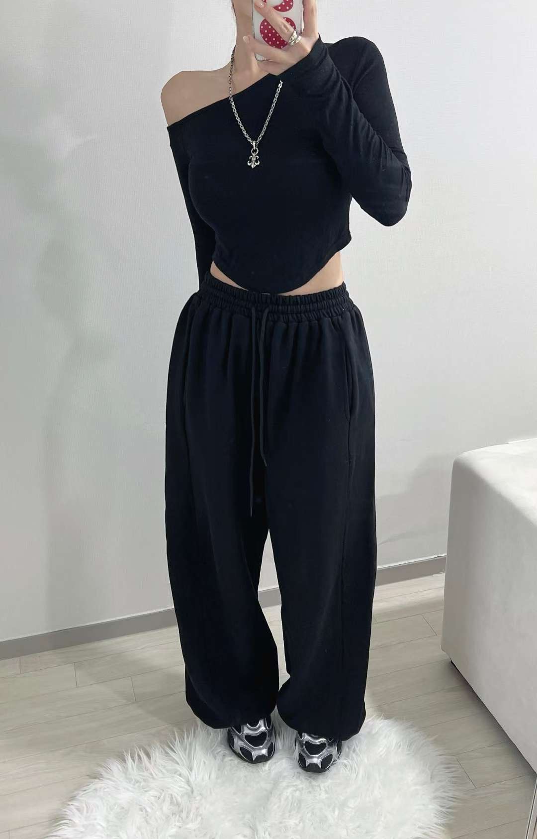 KITSCH韓國代購㊣女士新款25秋冬時尚推薦人氣休閑職業休閑褲KITSCH休閑褲圖色3